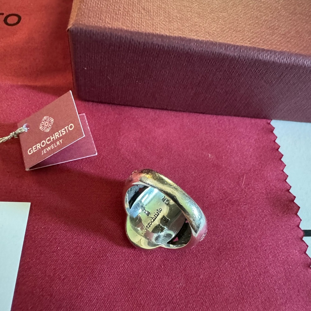 Gerochristo 18k Gold and 925 Sterling Silver - Size 7 - Picture 4 of 6